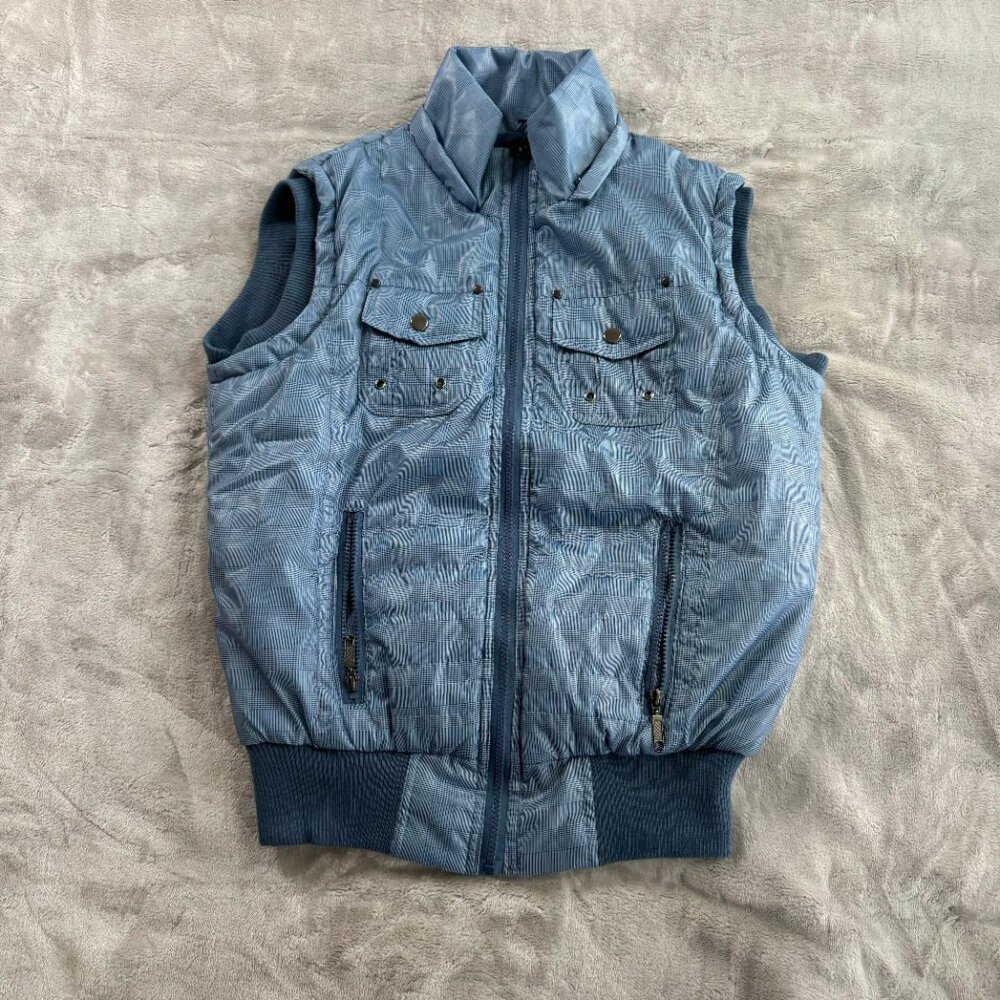 Kolapso Blue Puffer Jacket Vest
